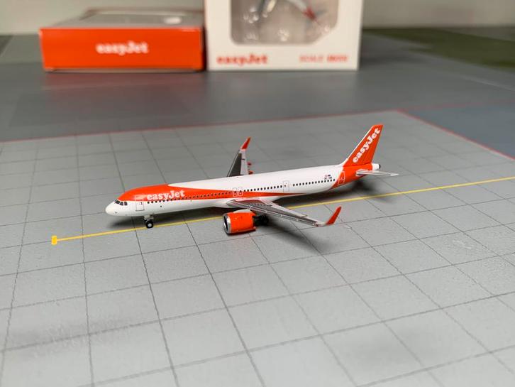 ZELDZAAM! EasyJet A321neo JC Wings schaal 1:500, Verzamelen, Luchtvaart en Vliegtuigspotten, Nieuw, Schaalmodel, Ophalen of Verzenden