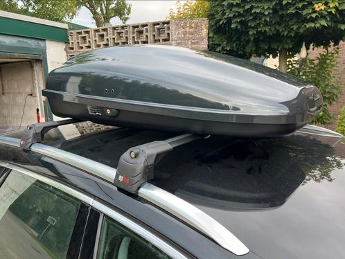 Te huur dakkoffer, G3 dakkoffer Arjes 320 zwart, 320 liter., Auto diversen, Dakkoffers, Nieuw, Ophalen