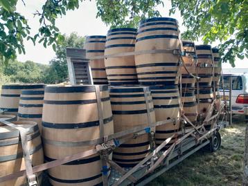 Eiken plantenbakken regentonnen van 114 ltr tot 500 ltr. beschikbaar voor biedingen