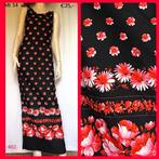 402. Vintage jurk mt 34, Verzenden, Zwart, Vintage kleertjes, Vintage