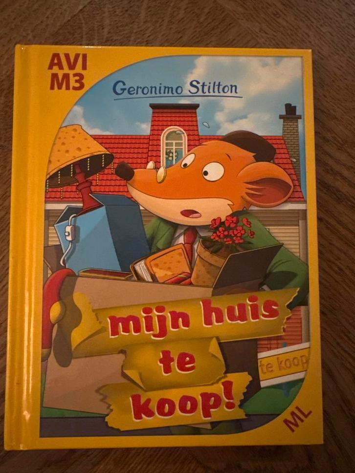 Geronimo Stilton - Mijn huis te koop!, Boeken, Kinderboeken | Jeugd | onder 10 jaar, Gelezen, Fictie algemeen, Ophalen of Verzenden