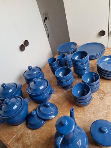 Blauw Servies Bijenkorf - Compleet! beschikbaar voor biedingen