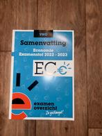 Samenvatting economie vwo examenoverzicht, Boeken, Ophalen of Verzenden, Nieuw, VWO, Economie