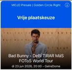 Selling one VIP GOLDEN CIRCLE Bad Bunny ticket, Eén persoon, Juni