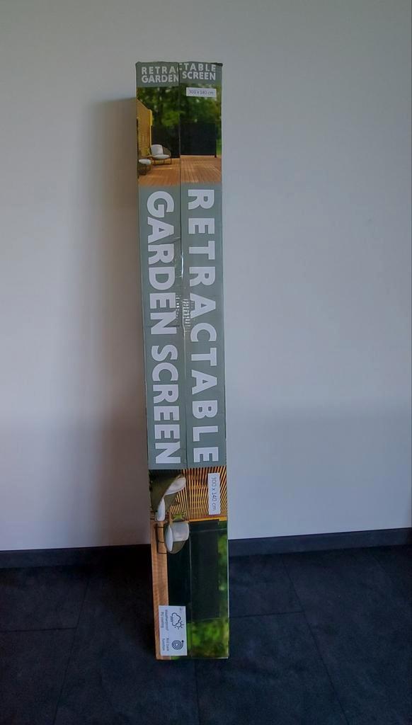 Uitschuifbaar Tuinscherm - Nieuw in doos, Tuin en Terras, Tuinschermen, Nieuw, Kunststof, 100 tot 150 cm, 200 cm of meer, Ophalen