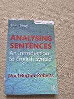 Analysing Sentences, Ophalen of Verzenden, Zo goed als nieuw, WO