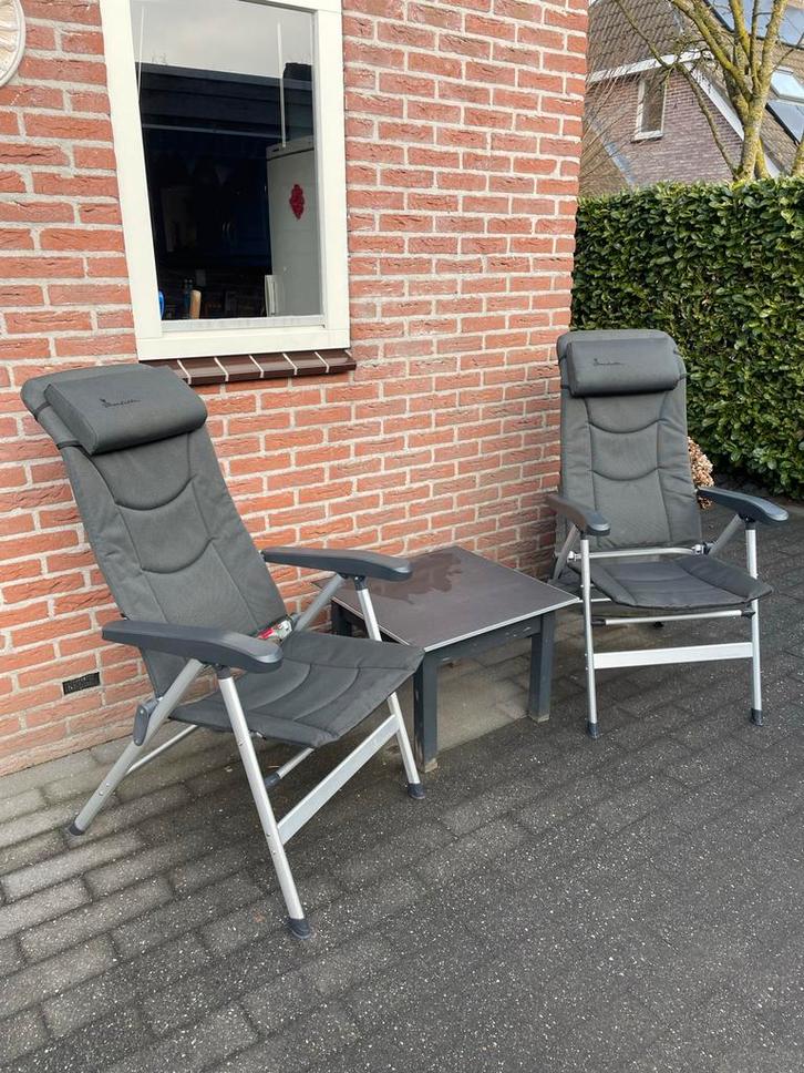 Isabella Thor Zonnestoel - 8 standen, verstelbaar, Tuin en Terras, Tuinstoelen, Zo goed als nieuw, Textileen, Verstelbaar, Ophalen of Verzenden