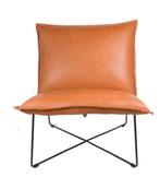 Leren Jess Cuscini fauteuil, Huis en Inrichting, Fauteuils, Ophalen of Verzenden, Zo goed als nieuw, 50 tot 75 cm, Leer