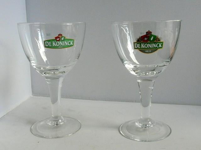 Bierglazen # de Koninck - 2 stuks, Verzamelen, Biermerken, Ophalen of Verzenden, Zo goed als nieuw, Glas of Glazen, De Koninck