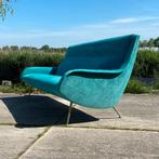 TOTALE LEEGVERKOOP Vintage jaren 50 60 3-zits design bank, Huis en Inrichting, Banken | Bankstellen, Ophalen, Gebruikt, Marco Zanuso