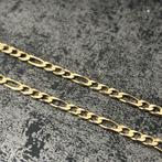 14 karaat gouden ketting figaro schakel massief 50cm, Sieraden, Tassen en Uiterlijk, Kettingen, Ophalen of Verzenden, Nieuw, Goud