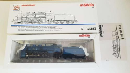 Märklin 33183 - Stoomlok S 3/6 3709 Bayern van de KBSB, Hobby en Vrije tijd, Modeltreinen | H0, Zo goed als nieuw, Locomotief