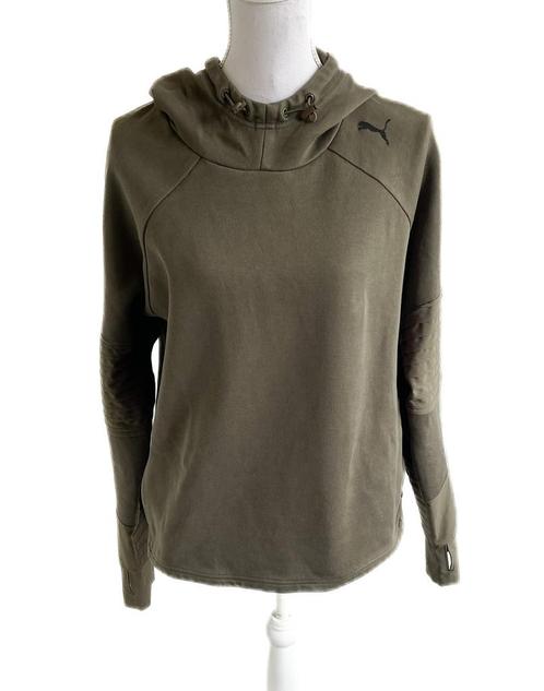 Mooie hoody van Puma 42, Kleding | Dames, Truien en Vesten, Gedragen, Maat 42/44 (L), Groen, Ophalen of Verzenden
