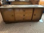 Kaptafel vintage jaren 50/60 + 3 delige inklapbare spiegel, Ophalen of Verzenden, Zo goed als nieuw, 25 tot 50 cm