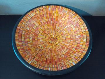 Mooie mozaïek schaal 37cm beschikbaar voor biedingen