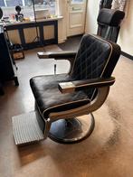 Barber stoel, Huis en Inrichting, Stoelen, Gebruikt, Zwart, Ophalen of Verzenden, Stoere barber stoel