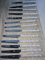 Vintage INOX UNIQUE met parel effect Germany Messen Set, Ophalen of Verzenden