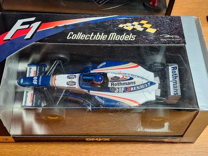 Williams FW17 J.Villeneuve - testcar 1995 Rothmans 1:18 Onyx, Hobby en Vrije tijd, Modelauto's | 1:18, Zo goed als nieuw, Auto