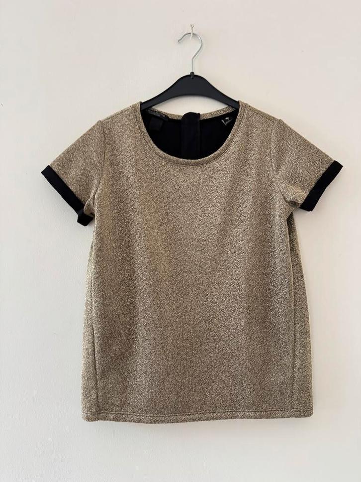 Maison Scotch goudkleur lurex trui truitje 36 NIEUW chcs, Kleding | Dames, Truien en Vesten, Nieuw, Maat 36 (S), Overige kleuren