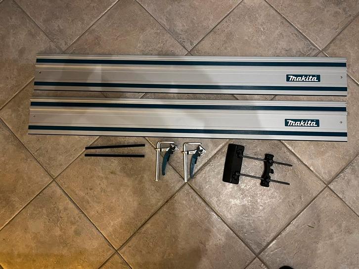 2x Makita geleiderail 150cm, Doe-het-zelf en Verbouw, Gereedschap | Zaagmachines, Zo goed als nieuw, Ophalen
