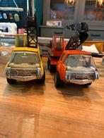 2 Vntage Tonka Kraanwagens geel/oranje, Ophalen of Verzenden, Zo goed als nieuw, Bus of Vrachtwagen