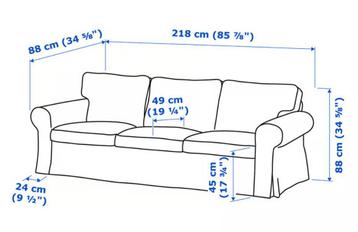 ikea driezitsbank Ektrop - afbeelding 2