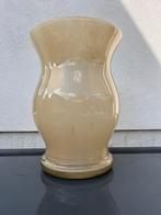 Dutz vaas zandkleurig, Huis en Inrichting, Ophalen, Overige kleuren, Minder dan 50 cm, Glas