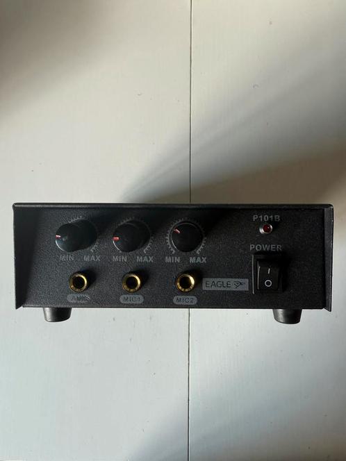 Eagle P101B 12V Mobiele PA Versterker – Draagbaar, Audio, Tv en Foto, Versterkers en Receivers, Zo goed als nieuw, Stereo, Overige merken