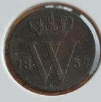 1/2 cent 1857 (halve cent), Ophalen of Verzenden, Koning Willem III, Overige waardes, Losse munt