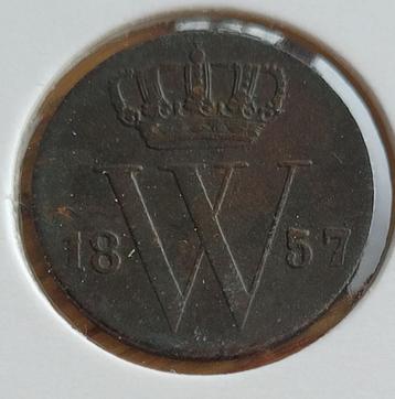 1/2 cent 1857 (halve cent) beschikbaar voor biedingen
