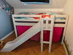 Te koop Flexa Classic halfhoogslaper whitewash glijbaan, Ophalen, Gebruikt, Halfhoogslaper
