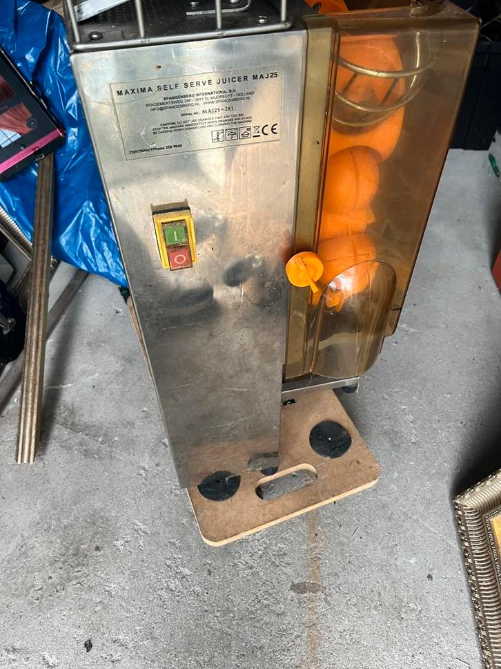 Professionele sinaasappelpersmachine - Maxima MAJ25, Witgoed en Apparatuur, Keukenmixers, Gebruikt, Ophalen of Verzenden