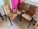 3 stoelen van Haco, Ophalen, Bruin, Zo goed als nieuw, Stof