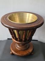 Oude wooden planter back, 1970s, Ophalen, Rond, Hout, Minder dan 60 cm