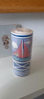 Behangrand,  pastel,  zeilboot/matroos/zee/luchtballon, Ophalen of Verzenden