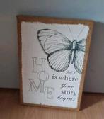 Decoratief Schilderij met Vlinder, Ophalen, Zo goed als nieuw