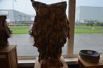Handgemaakte Grote Uil van Teakhout (125 cm), Verzamelen, Ophalen, Nieuw, Dier