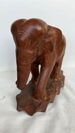 massief houten olifant, Ophalen of Verzenden