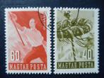 Postzegels Hongarije 1954 dag v/d arbeid., Ophalen of Verzenden, Gestempeld