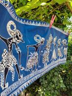 Kleed blauw, wit Indonesië wajangpop, Antiek en Kunst, Ophalen of Verzenden
