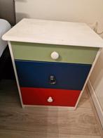 2 Nachtkastje, Huis en Inrichting, Kasten | Ladekasten, Ophalen, Minder dan 50 cm, Gebruikt, 3 of 4 laden