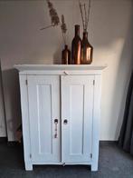 Oude tv-kast met vintage krijtbord, Ophalen, Gebruikt, 70 tot 120 cm, 120 tot 170 cm