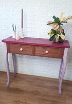 Uniek sidetable kastje tafel roze bruin, Huis en Inrichting, Kasten | Ladekasten, 50 tot 100 cm, 1 of 2 laden, Minder dan 100 cm