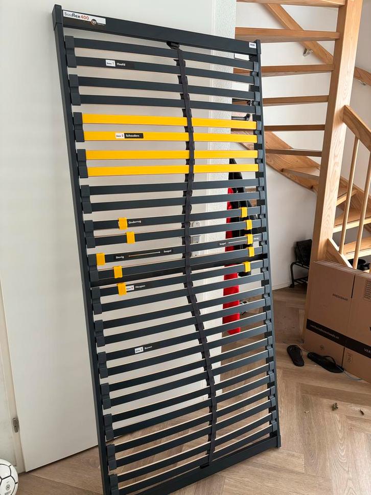 Lattenbodem Bossflex 400 90x200 cm, Huis en Inrichting, Slaapkamer | Matrassen en Bedbodems, Gebruikt, Bedbodem, 90 cm, 200 cm