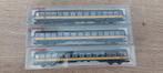 3 stuks Fleischmann 8656 Ns Plan W personenrijtuigen, Hobby en Vrije tijd, Modeltreinen | N-Spoor, Gelijkstroom, Fleischmann, Wagon