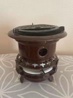 Vintage Bruin Emaille Petroleum Stelletje, Ophalen of Verzenden