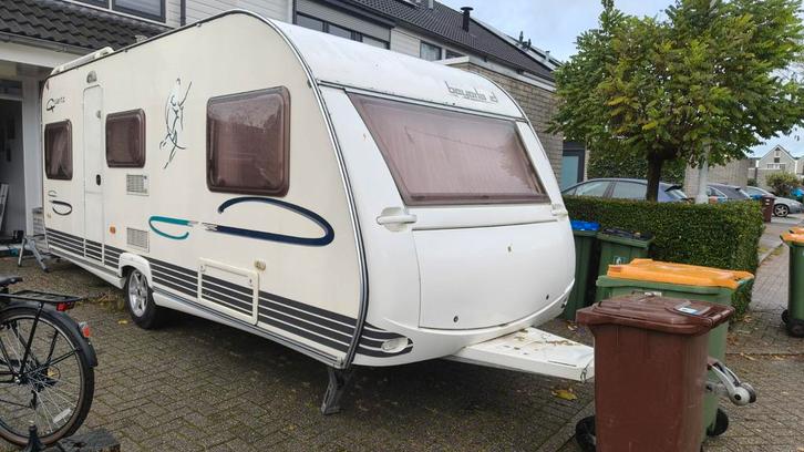 Beyerland 546B caravan met voortent en luifel, Caravans en Kamperen, Caravans, Particulier, tot en met 4, 1000 - 1250 kg, Rondzit
