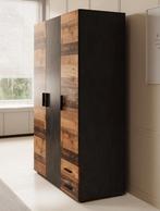 Kledingkast Bellini donker old wood. Nieuw in de doos, Huis en Inrichting, Kasten | Kledingkasten, Ophalen, Nieuw, 50 tot 75 cm