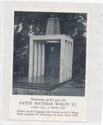 Wat grotere devotieprent van het Monument graf Mathias Wolff, Ophalen of Verzenden, Zo goed als nieuw, Kaart of Prent, Christendom | Katholiek