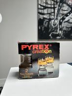 Pyrex Creation drijfkaarsen olielampjes vintage, Huis en Inrichting, Nieuw, Minder dan 25 cm, Overige materialen, Ophalen of Verzenden